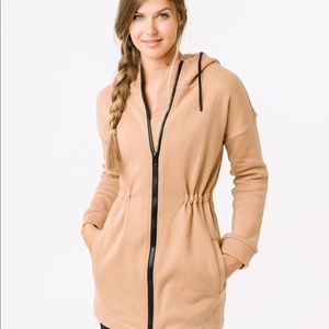 Zyia camel king hoodie sweatshirt